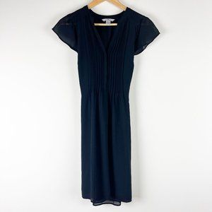 H&M Flutter Sleeve Chiffon Dress XS